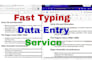 do fast typing copy paste data entry and retype any document